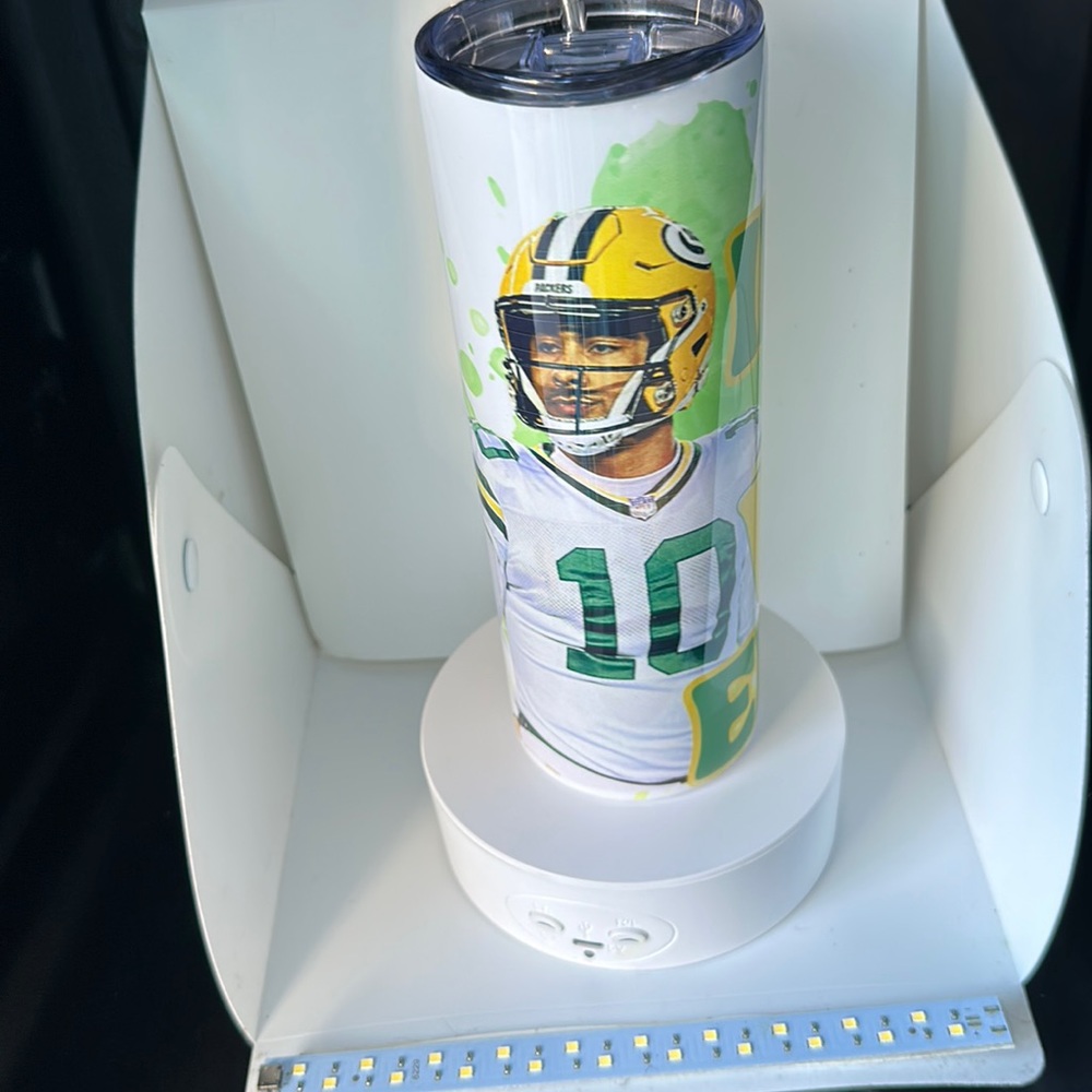 Tumbler of a football player